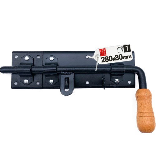 Connecteur de charpente noir 280x80 mm LEWA zingué noir - LUN FIX