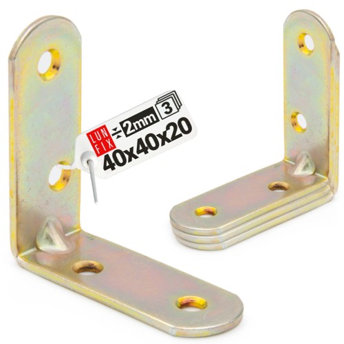 Équerre de meuble 30x30x16x1,5 KR3 4 pièces - LUN FIX