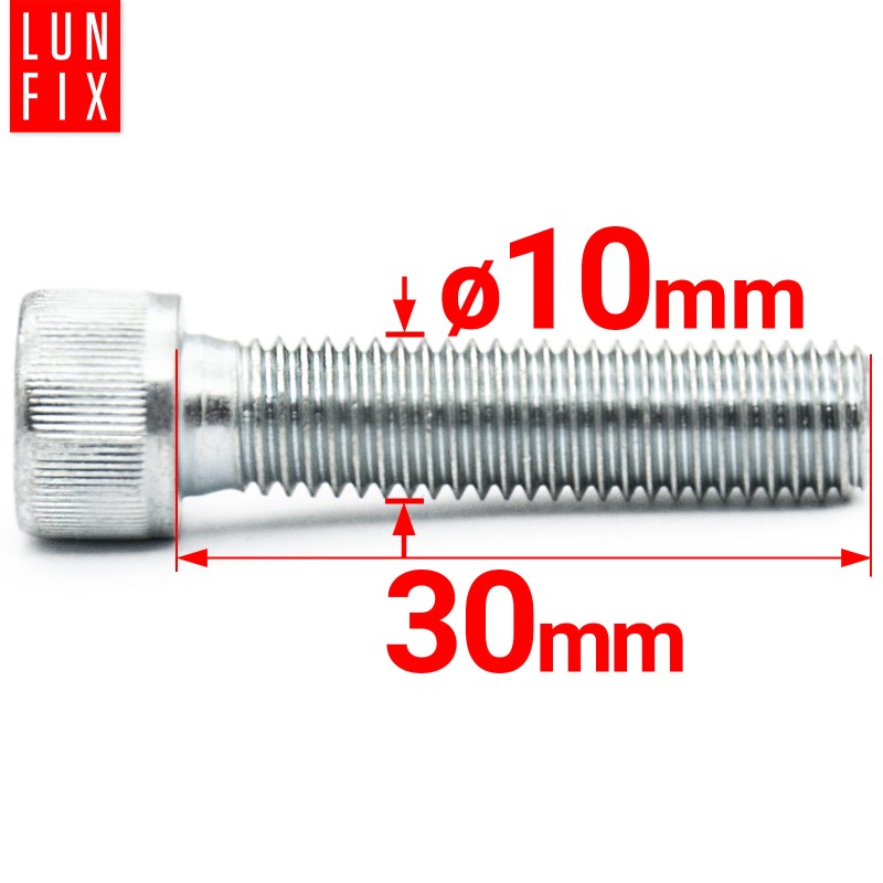 Śruby imbusowe M10x30 ocynkowane DIN912 klasa 8.8 1kg
