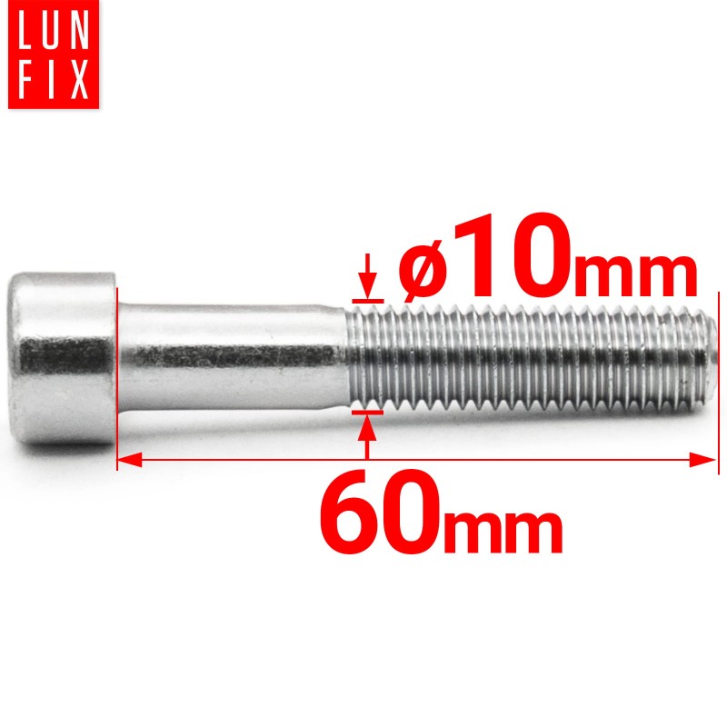 Śruby imbusowe M10x60 ocynkowane DIN912 klasa 8.8 1kg