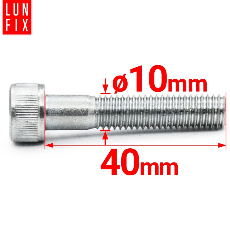 Śruby imbusowe M10x40 ocynkowane DIN912 klasa 8.8 1kg