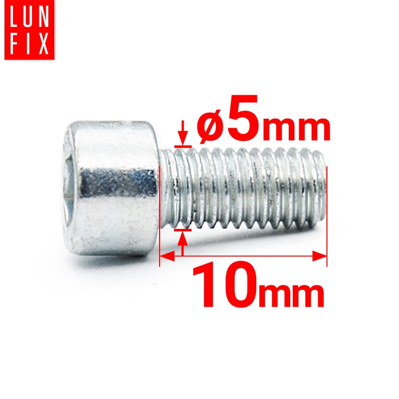 Śruby imbusowe M5x10 ocynkowane DIN912 klasa 8.8 1kg