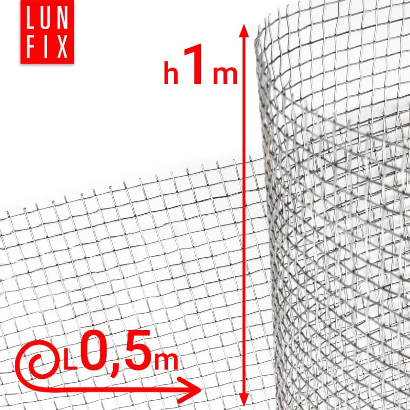 Siatka tkana nierdzewna oczko 2x2mm drut fi 0,4mm 0,5m2
