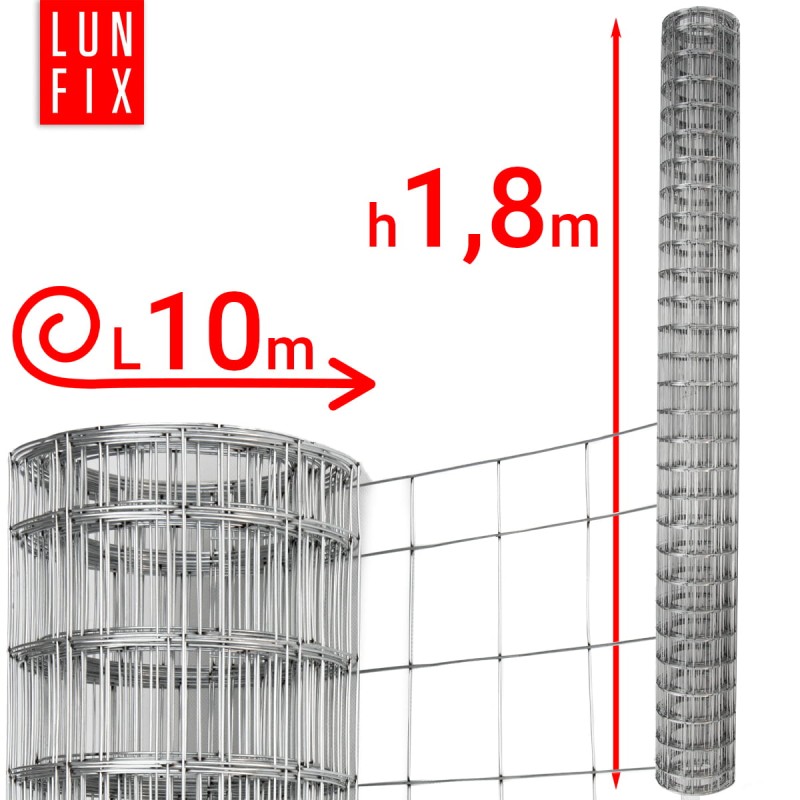 Siatka zgrzewana 180 cm oczko 60x60 fi 1,6mm ogrodzeniowa ocynkowana 10mb