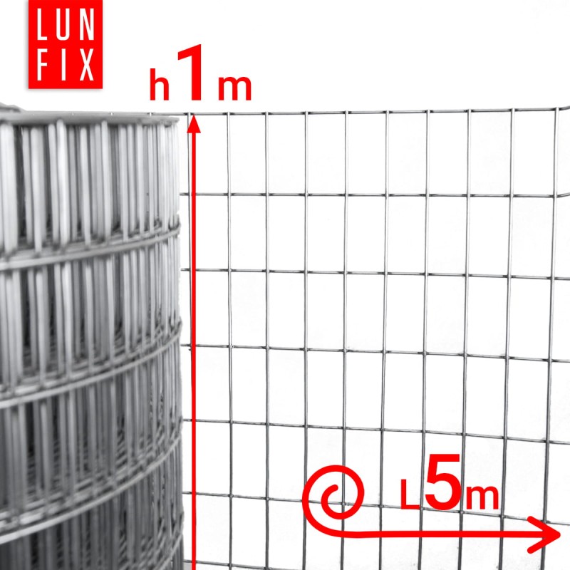Siatka zgrzewana 100 cm oczko 50x25 fi 1,9mm ogrodzeniowa ocynkowana 5mb