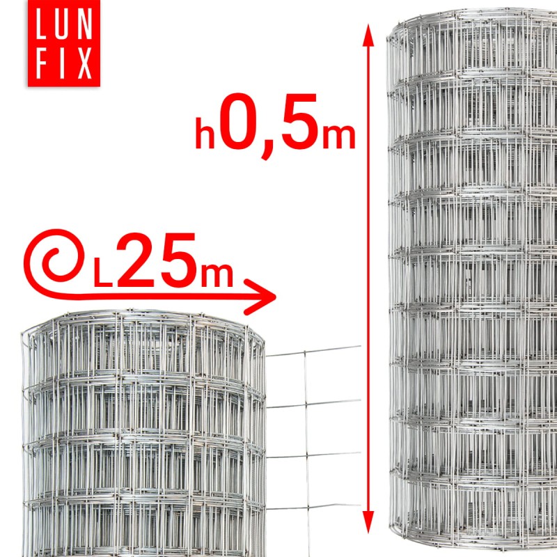 Siatka zbrojeniowa 50x60 ściany muru fi1,5mm 0,5x25m