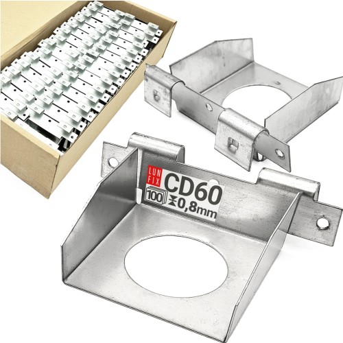 Accessoire de plaquiste CD60 galvanisé 100 pièces - LUN FIX
