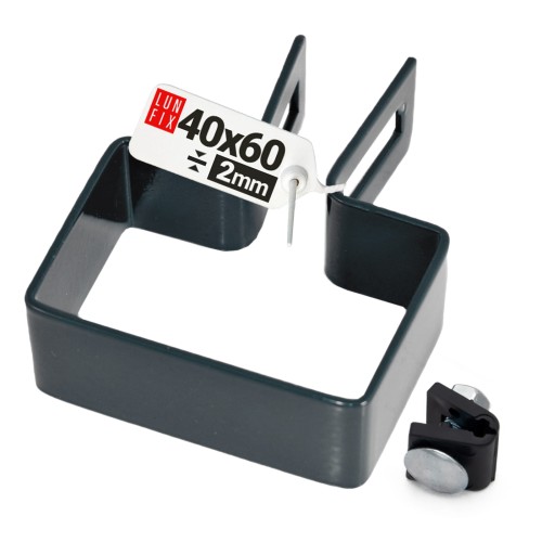 Collier de fixation pour panneau 40x60 mm galvanisé - LUN FIX