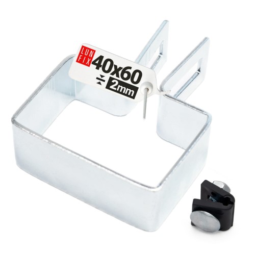 Collier de fixation pour panneau 40x60 mm galvanisé - LUN FIX