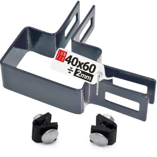 Collier de fixation pour panneau 40x60 mm galvanisé - LUN FIX