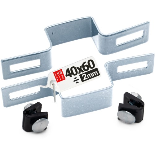 Collier de fixation pour panneau 40x60 mm galvanisé - LUN FIX