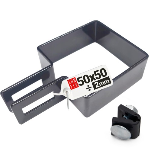 Collier de fixation pour panneau 50x50 mm galvanisé - LUN FIX