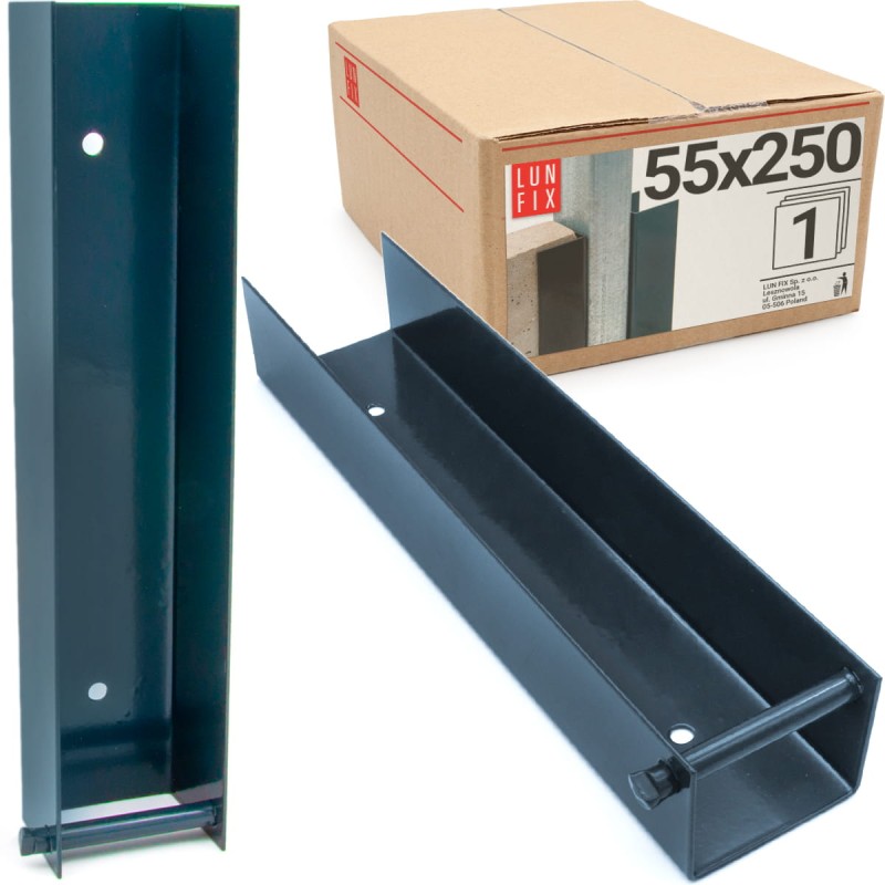 Ceownik do podmurówki 55x250 mm mocowanie uchwyt 1szt.