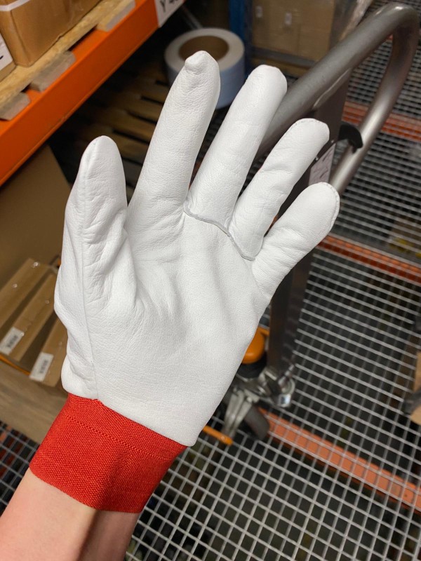 Rękawice robocze monterskie na rzep skórzane 10 XL 12szt.