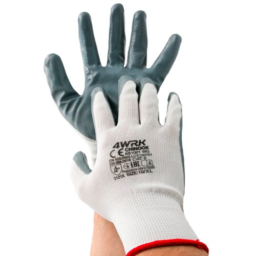Gants de travail 8 M blanc 1 pièce - LUN FIX