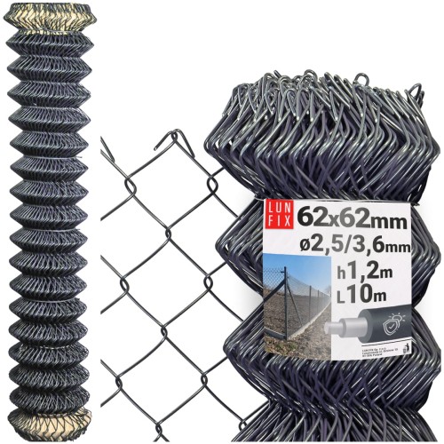 Grillage simple torsion 62x62 mm Ø 2,5 mm plastifié PVC - LUN FIX