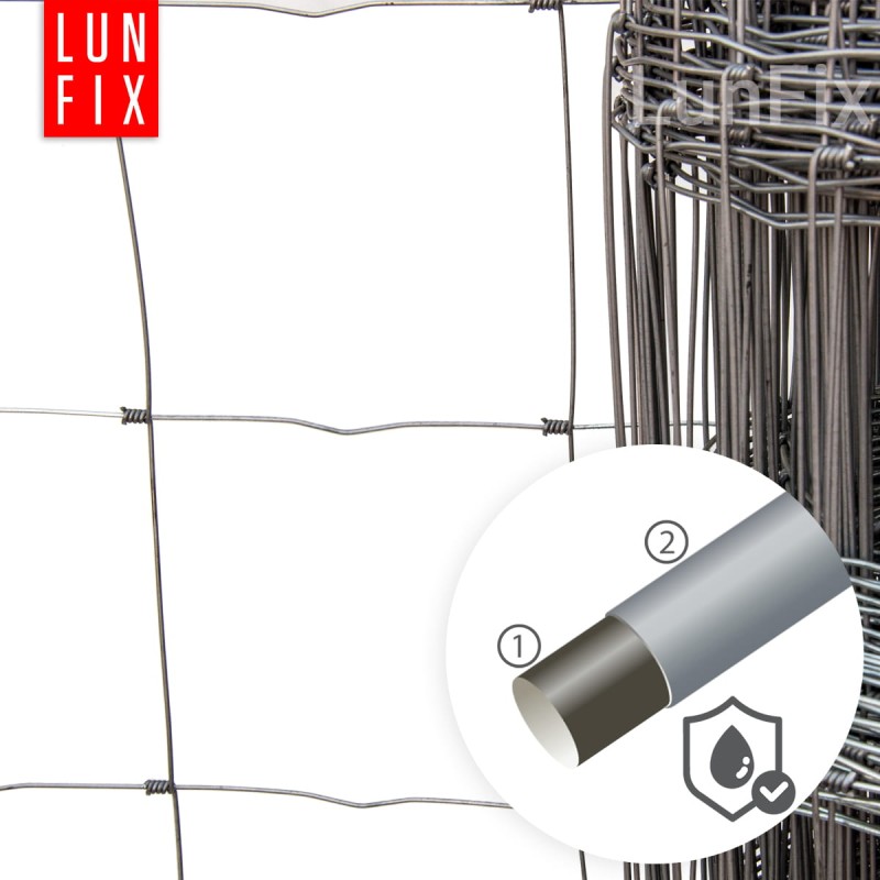 Siatka leśna budowlana 120cm fi 2-1,6mm ocynkowana 50mb + 100 sztuk skobli gratis!
