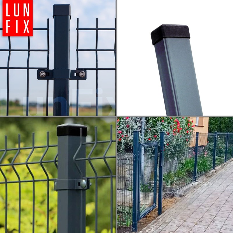 Słupek ogrodzeniowy 60x40 LUNBERG 60x40x2600 1,3mm grubości, grafitowy 260cm 2,6m
