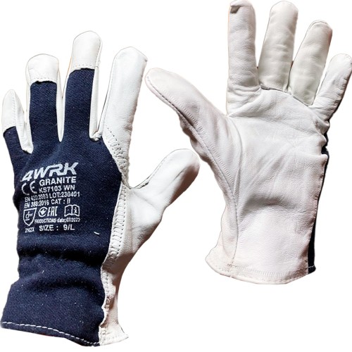 Gants de travail 8 M blanc 1 pièce - LUN FIX