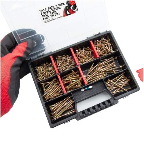 Coffret de fixations PZ1 galvanisé 325 pièces - LUN FIX