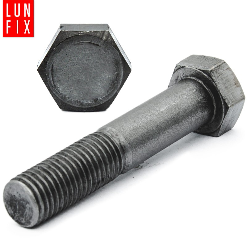 Śruba sześciokątna M20x100 czarna DIN 931 klasa 5.8 półgwint 1kg