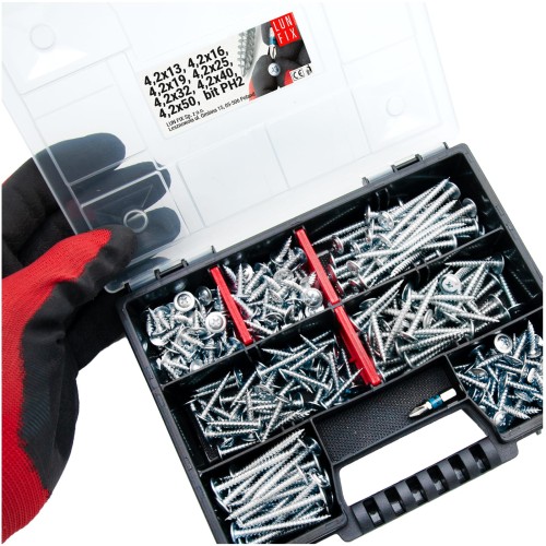 Coffret de fixations PH2 autotaraudeuse 290 pièces - LUN FIX