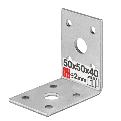 Équerre de fixation 50x50x40 mm 1 pièce - LUN FIX