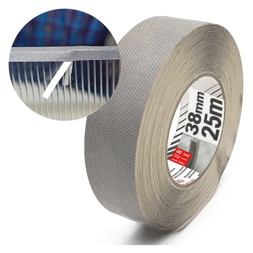 Ruban de finition pour polycarbonate blanc 38 mm rouleau 25 m - LUN FIX