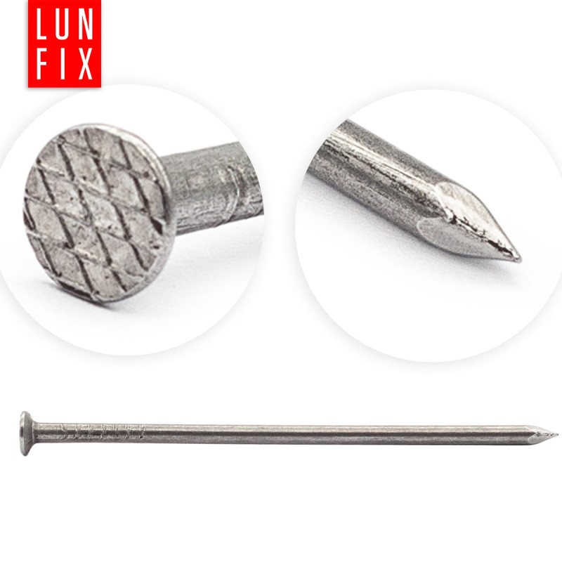 Gwoździe budowlane 1,2x25 mm 1 cal czarne 1kg
