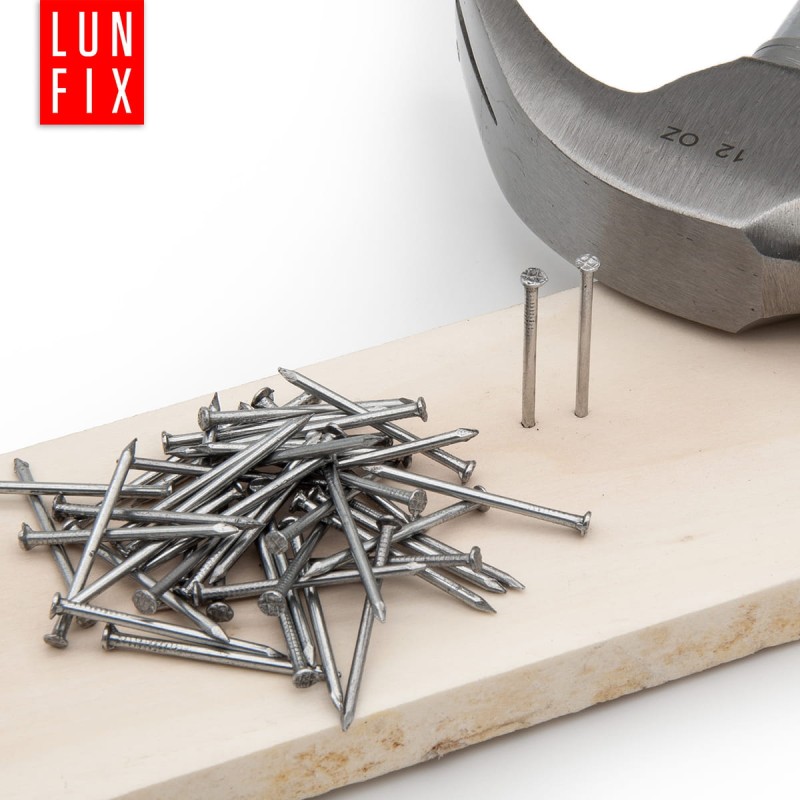 Gwoździe budowlane 1,2x25 mm 1 cal czarne 1kg