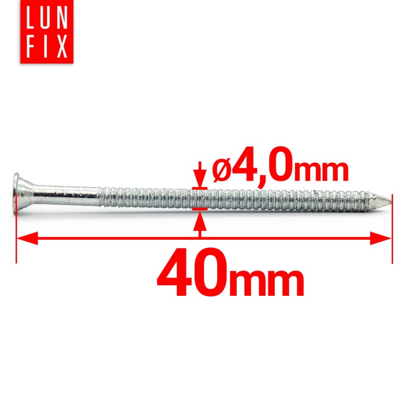 Gwoździe ciesielskie Anchor 4x40 mm ocynkowane 1kg
