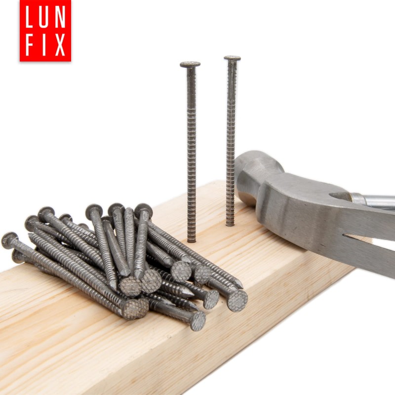 Gwoździe pierścieniowe 3x60 mm ciesielskie czarne 5kg