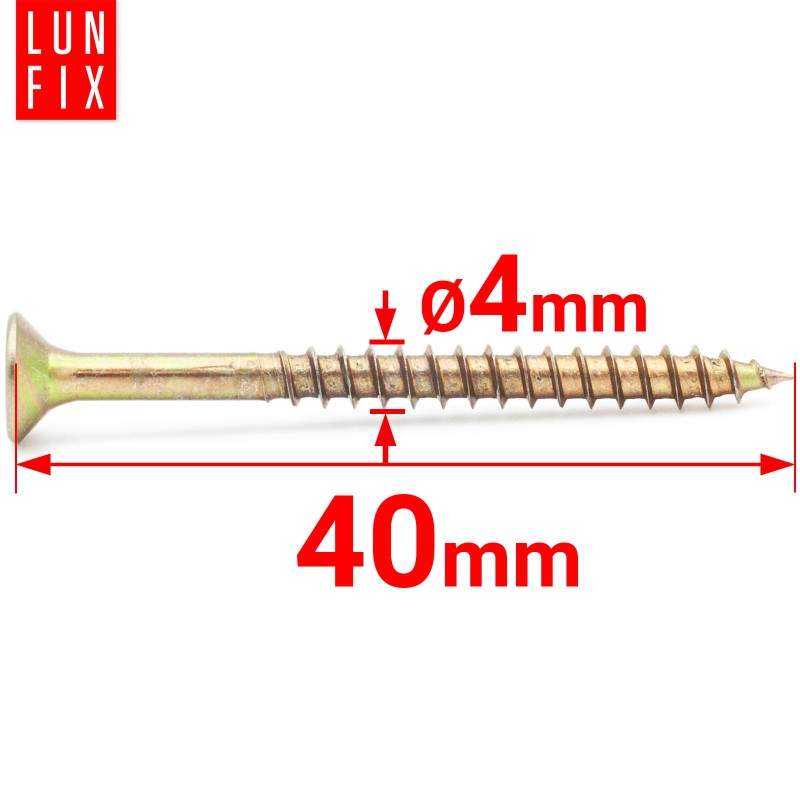 Wkręty uniwersalne 4x40 hartowane ocynkowane KDH 500szt.