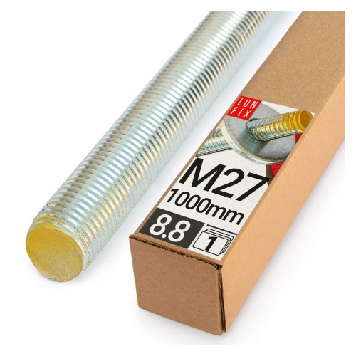Tige filetée M27 1000 mm galvanisée 1 pièce - LUN FIX