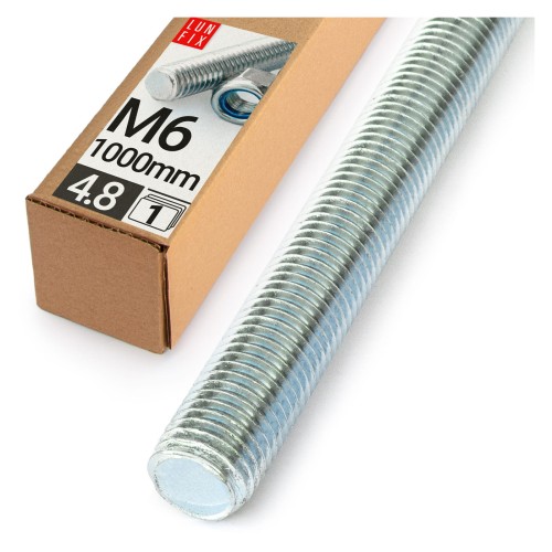 Tige filetée M6 1000 mm galvanisée 1 pièce - LUN FIX