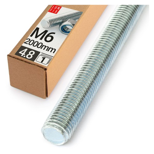 Tige filetée M6 2000 mm galvanisée 1 pièce - LUN FIX