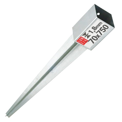 Pied de poteau 70x70x2 750 mm - LUN FIX