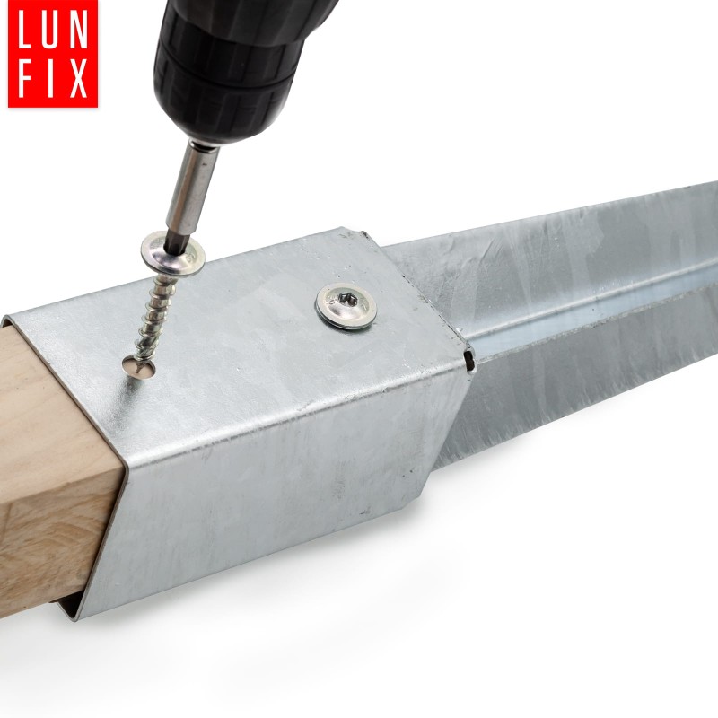 Podstawa słupa wbijana 70x70x2 kotwa 750mm