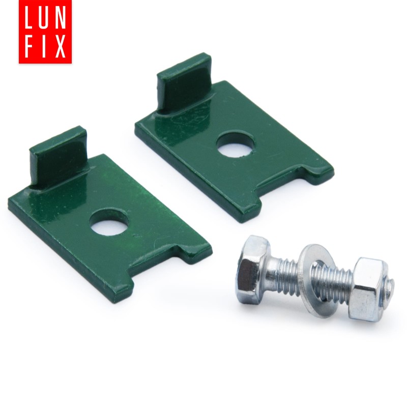 Złączka typu L 6x20 mm zapinka klips do paneli zielona NSO6 10szt.