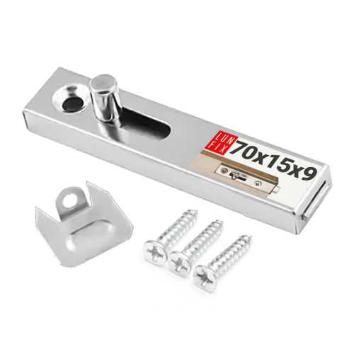 Ferrure de fermeture 70x15x9 mm WZF acier 1 pièce - LUN FIX