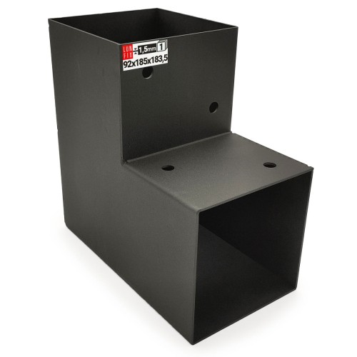 Connecteur pour poutre carrée 90x90 mm 2 extrémités - LUN FIX