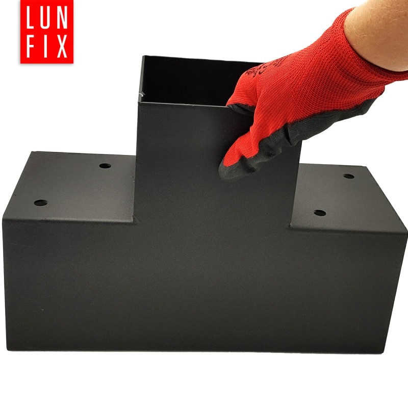 Łącznik belki kwadratowy T 70x70mm wspornik do kantówek 3 końce