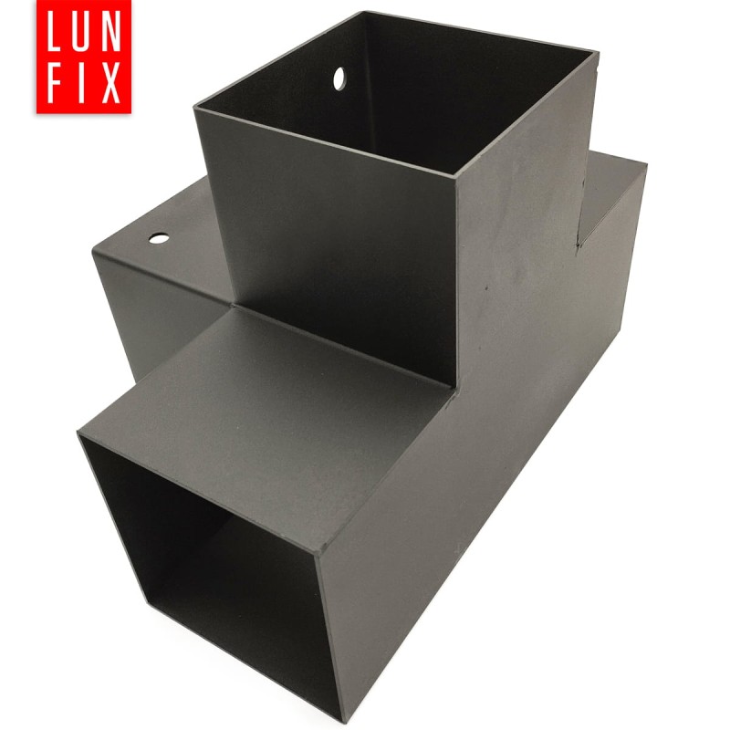 Łącznik belki kwadratowy X 70x70mm wspornik do kantówek 4 końce
