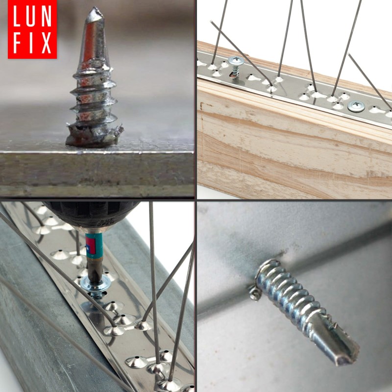 Wkręty samowiercące 4,2x40mm podkładkowe do metalu WSPC 100szt.