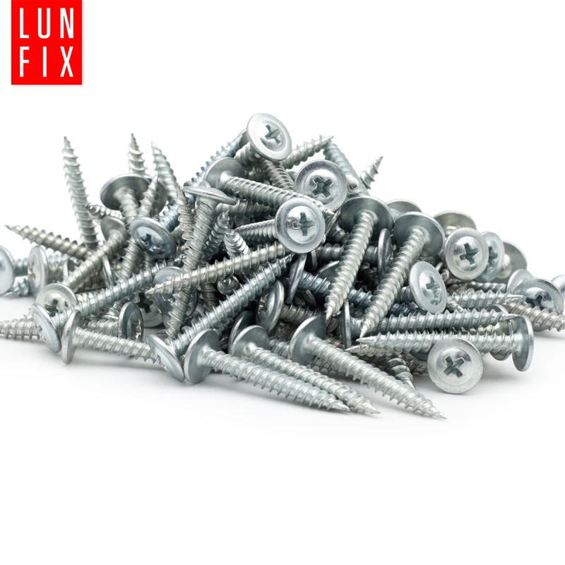 Wkręty samogwintujące 4,2x25mm z łbem podkładkowym do metalu WPC 500szt.