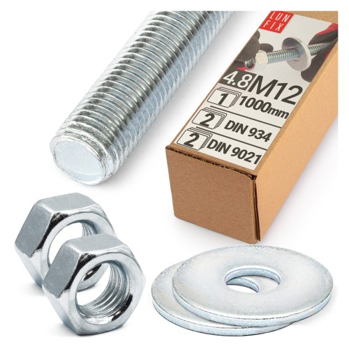 Tige filetée M12 galvanisée - LUN FIX