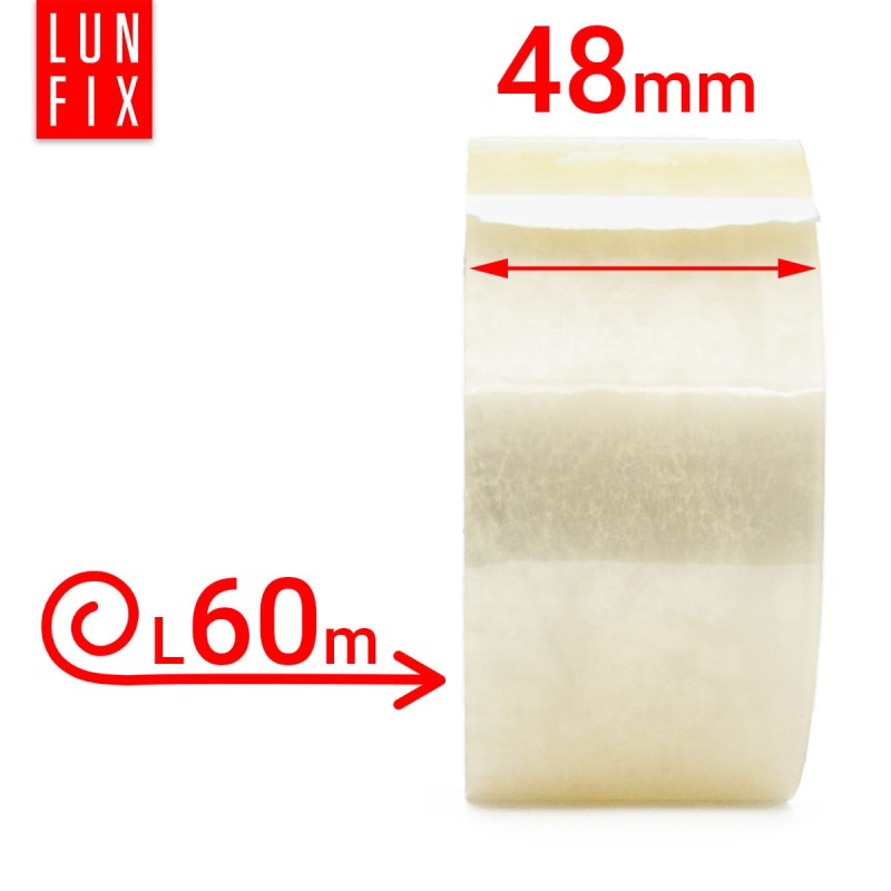 Taśma pakowa transparentna akryl Smart 48mm/60m