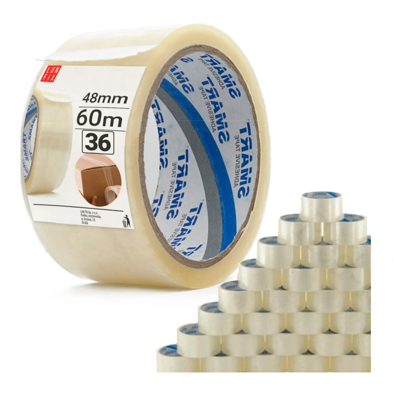 Taśma Transp Smart 48mm/60m AS02 (36szt) (1op)