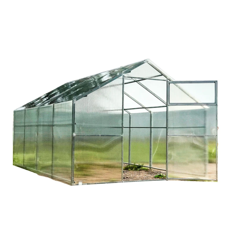 Szklarnia z poliwęglanu 2,8x6m "domek" profil 20x40mm grubość 4mm