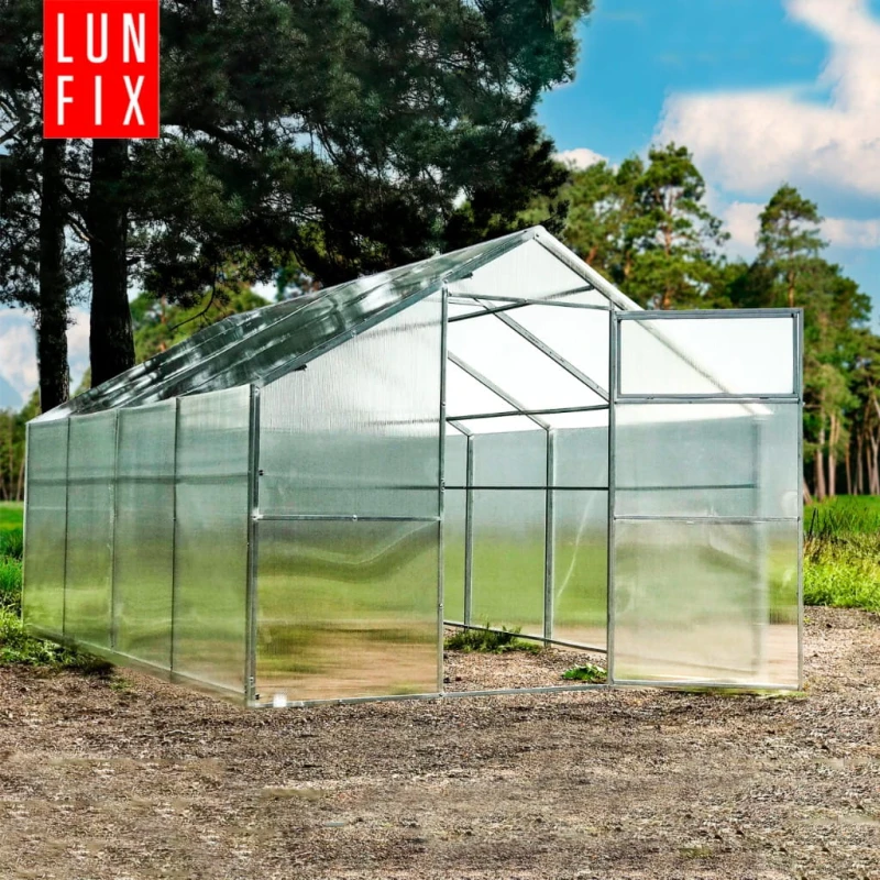 Szklarnia z poliwęglanu 2,8x6m "domek" profil 20x40mm grubość 4mm
